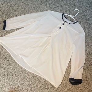 White handmade blouse from Italy